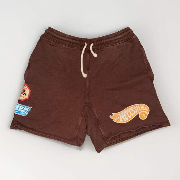 Urban Necessities Volleyball Sweat Shorts Brown Small 28x7 Streetwear - Picture 1 of 9